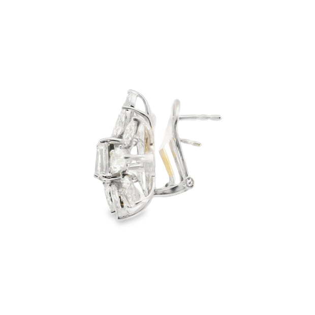 Diamond Cluster Earrings