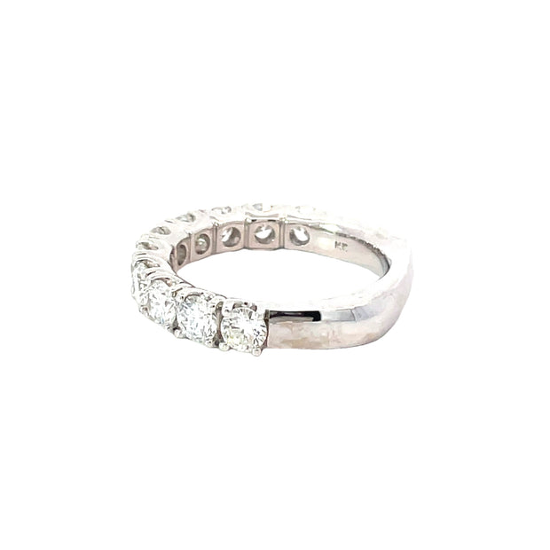 2.10 CT White Gold Lab Grown Diamond Band