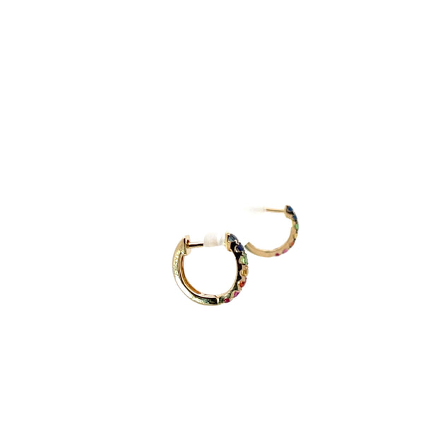 Sapphires Hoops