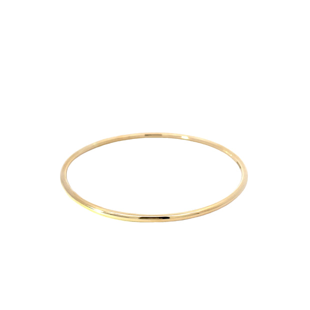 Yellow Gold Tube Bangle Bracelet