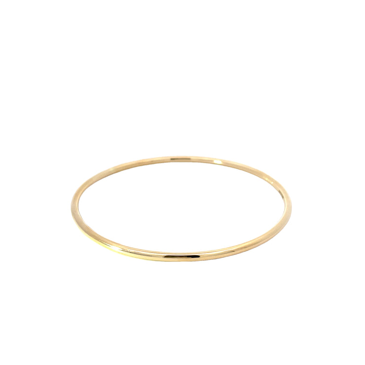 Yellow Gold Tube Bangle Bracelet