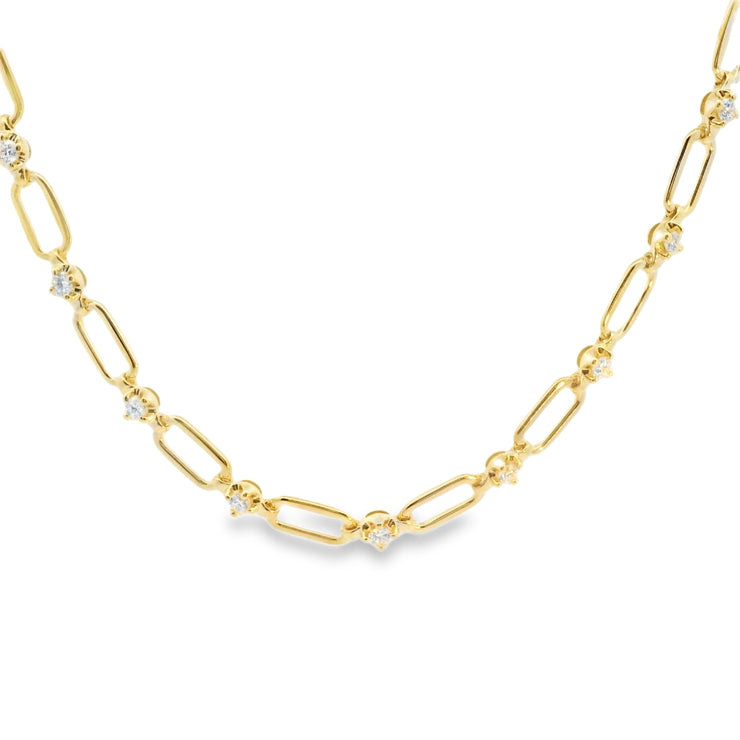 Diamond Open Link Necklace