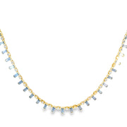 Sapphire and Diamond Tennis Necklace