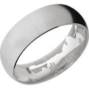 14K White Gold + Satin Finish