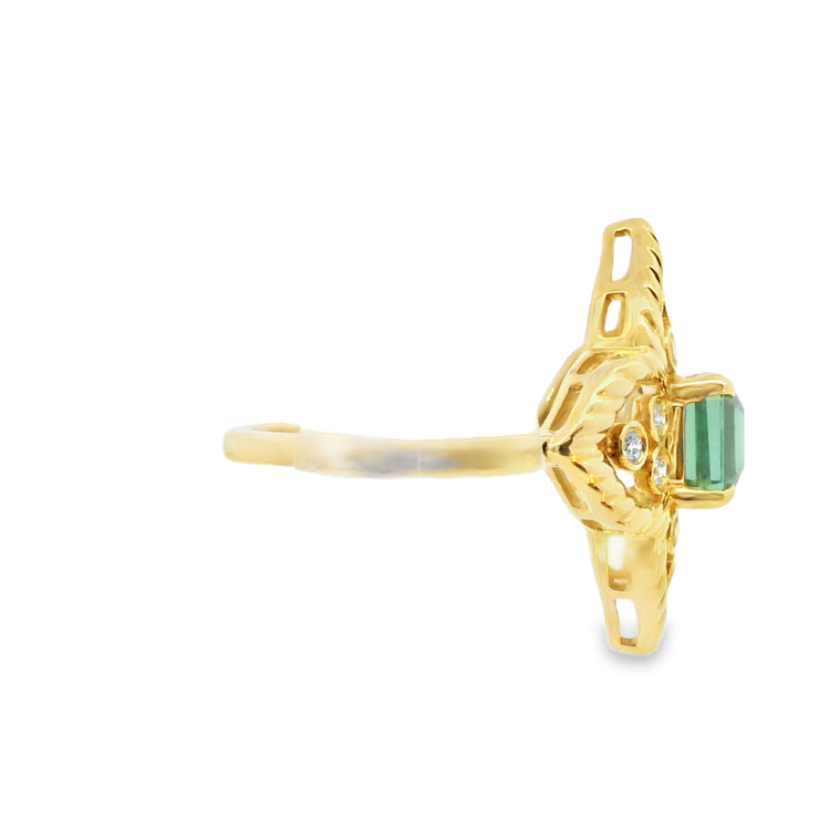 Mint Tourmaline Ring