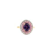 Yellow Gold Multi Sapphire Diamond Ring