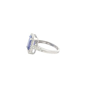 14k White Gold Diamond Tanzanite Ring