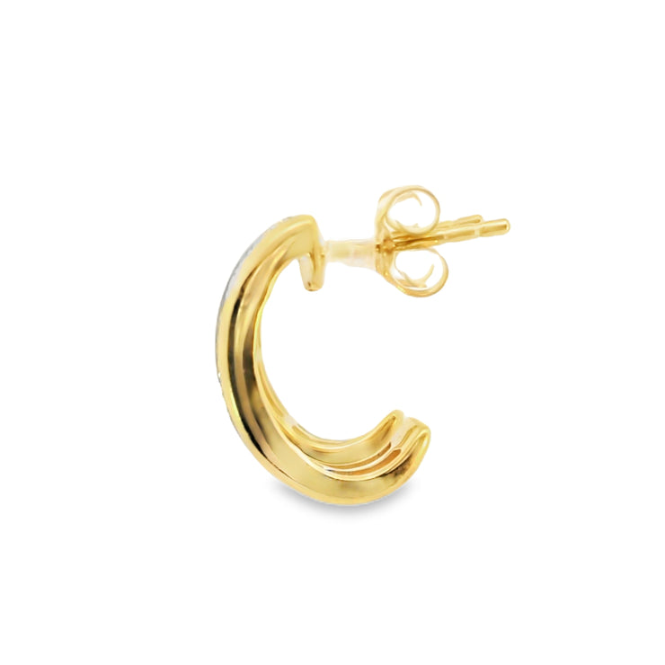 Channel Set Diamond Huggies