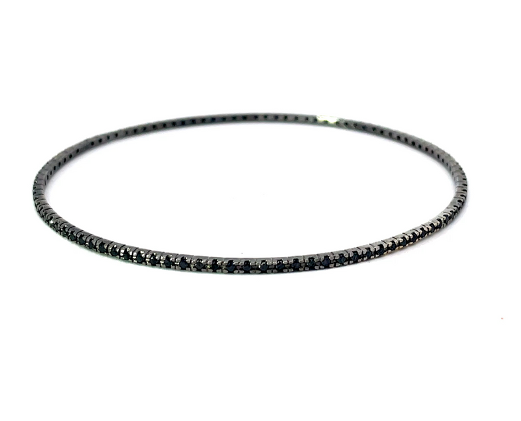 Black Diamond Bangle Bracelet