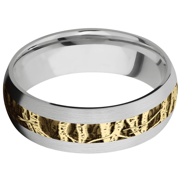 14K White Gold + Satin Finish