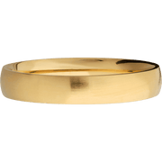14K Yellow Gold + Satin Finish