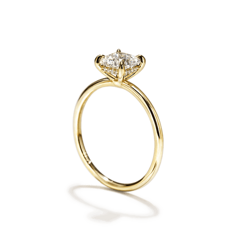 Hidden Halo Engagement Ring