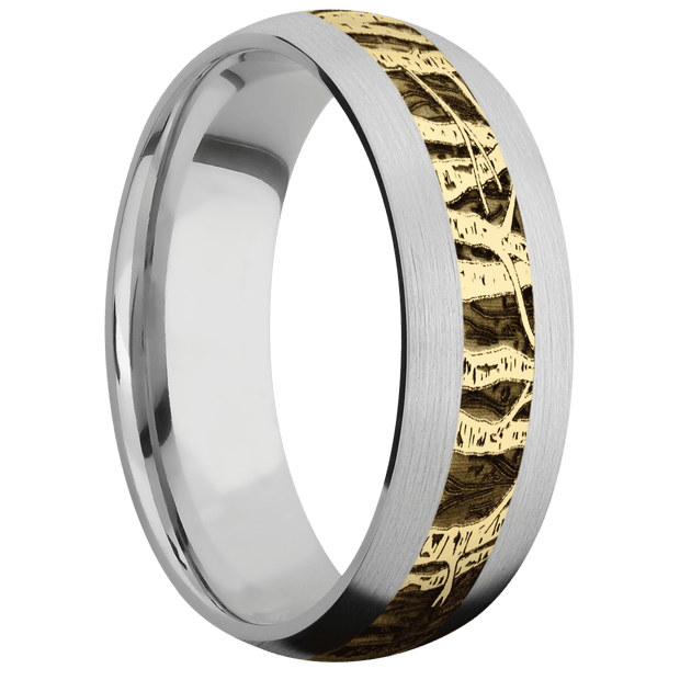 14K White Gold + Satin Finish