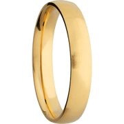 14K Yellow Gold + Satin Finish